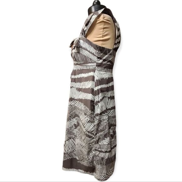 BCBGMaxAzaria Brown Safari Print Dress Medium - Picture 3 of 7